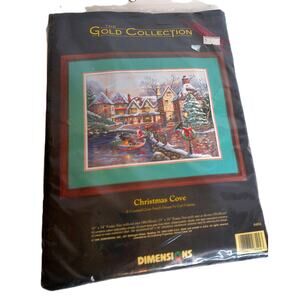 Vintage Dimensions The Gold Collection Christmas Cove Counted Cross Stitch New